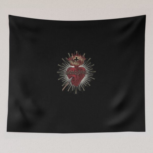 Item preview, Sacred Heart With Flaming Cross And Sharp Spear Art designed and sold by RolfThomas.