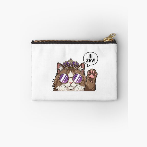 Item preview, Hi Zev Princess Donut Waving Cat Dungeon Crawler Carl Crown Sunglasses LitRPG Humor designed and sold by raedattia.