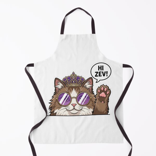 Item preview, Hi Zev Princess Donut Waving Cat Dungeon Crawler Carl Crown Sunglasses LitRPG Humor designed and sold by raedattia.