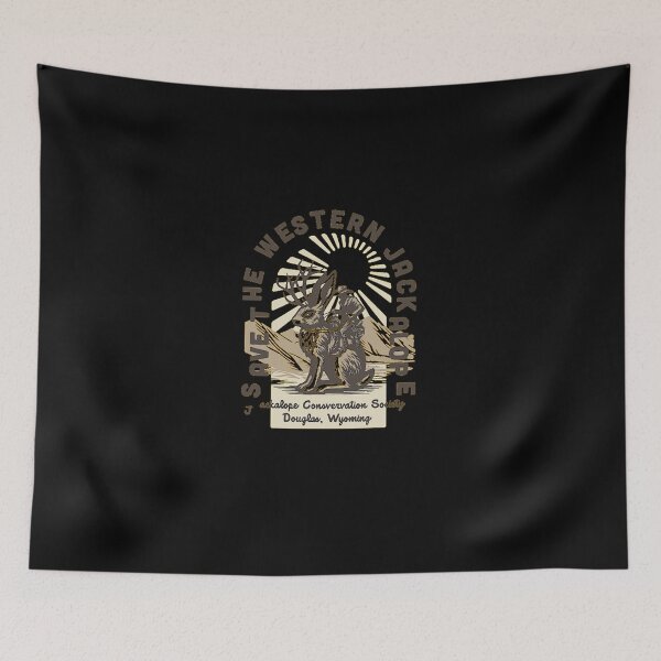 Item preview, Vintage Mythical Jackalope Conservation Western Wildlife Art designed and sold by RolfThomas.