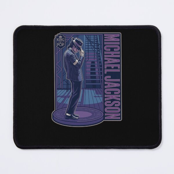 Item preview, Michael Jackson King of Pop Stage Pose Hat Glove Purple Blue Art Illustration designed and sold by QliumoPery.