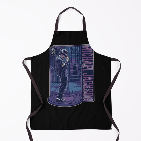 Item preview, Michael Jackson King of Pop Stage Pose Hat Glove Purple Blue Art Illustration designed and sold by QliumoPery.