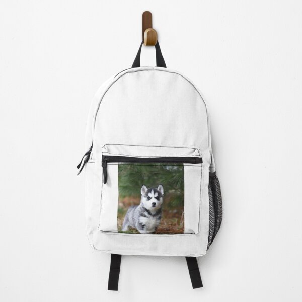 Item preview, Adorable Fluffy Husky Puppy Pine Background designed and sold by VanGaldo.