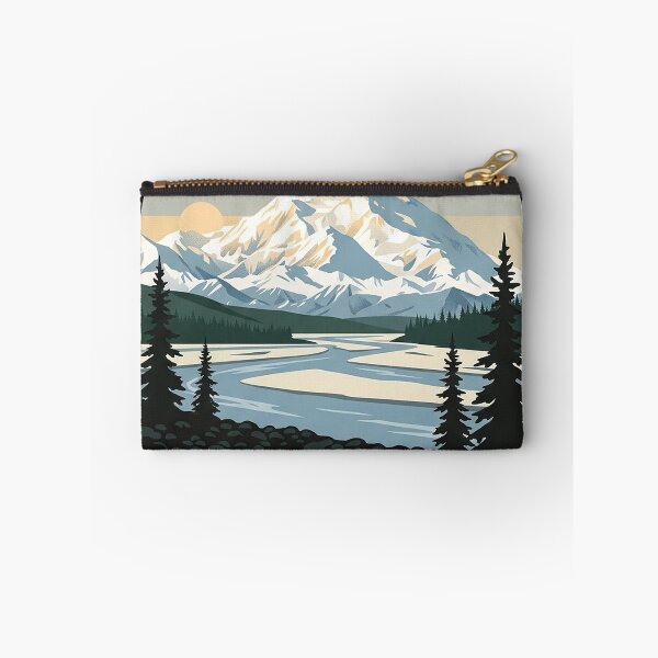 Item preview, Talkeetna Alaska Denali View Vintage Travel Badge designed and sold by DetourDgn.