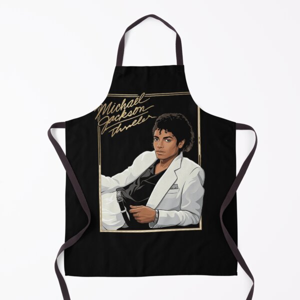 Item preview, Michael Jackson Thriller White Jacket Portrait Gold Signature 80s Pop Icon designed and sold by QliumoPery.