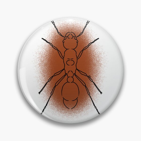 Item preview, Common Red Ant Line-art (Brown/Red) designed and sold by Burnt_Pikachu.