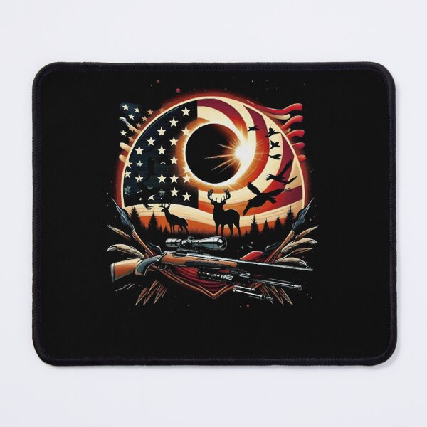 Item preview, Patriotic American Flag Hunting Deer Outdoor Sports Graphic designed and sold by RolfThomas.