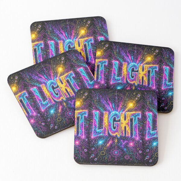 Item preview, Light – Funky Neon Glow Psychedelic Light Burst Design designed and sold by The Crazy Monkey Design Studio.