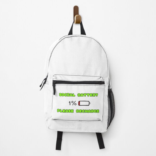 Item preview, Social Battery 1% Please Recharge Text designed and sold by SadTimmy.