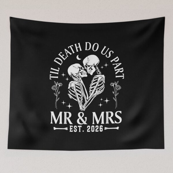 Item preview, Til Death Do Us Part Mr & Mrs Gothic Couples Valentine 2026  designed and sold by Suzu Comena.