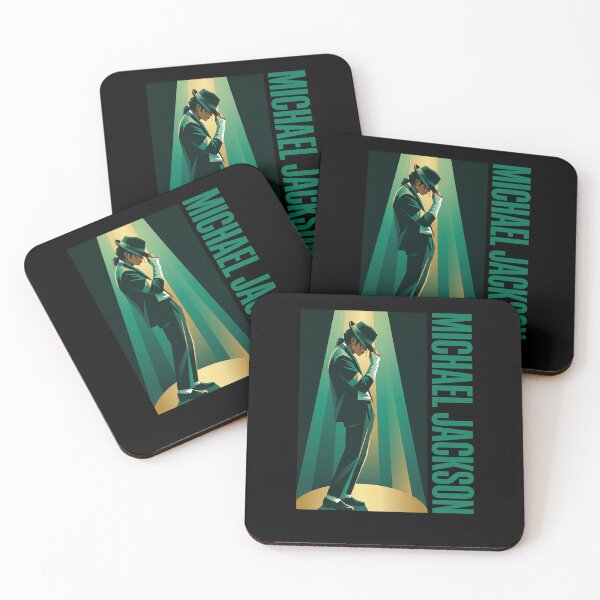 Item preview, Michael Jackson Green Geometric Stage Lights Spotlight Pose King of Pop designed and sold by QliumoPery.