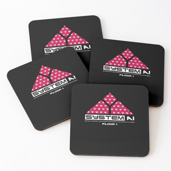 Item preview, System AI Floor 1 Retro Sci-Fi Game Interface Heart Pyramid Design designed and sold by Machomanshop.