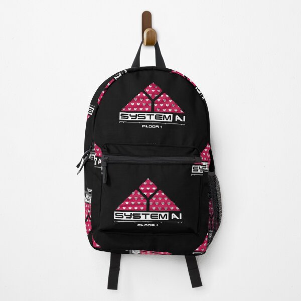 Item preview, System AI Floor 1 Retro Sci-Fi Game Interface Heart Pyramid Design designed and sold by Machomanshop.