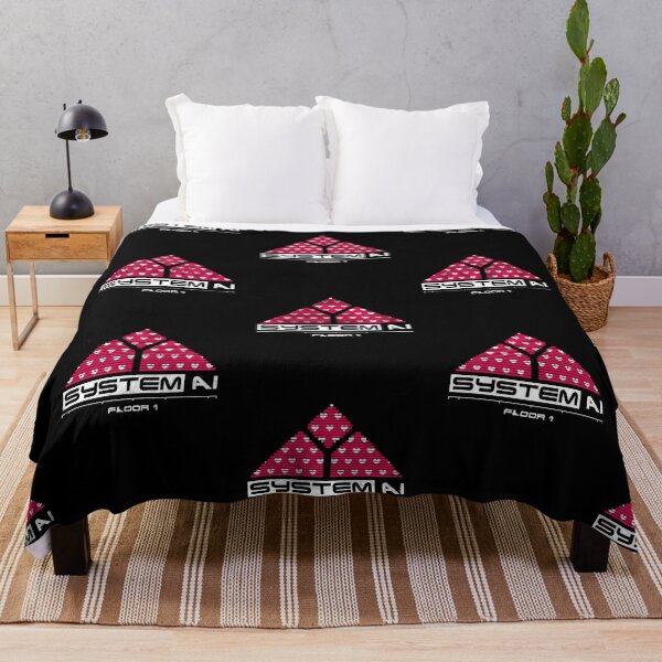Item preview, System AI Floor 1 Retro Sci-Fi Game Interface Heart Pyramid Design designed and sold by Machomanshop.