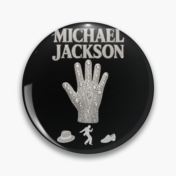 Item preview, Michael Jackson Sparkly Crystal Glove Hat Shoes Dance Silhouette Black Background designed and sold by QliumoPery.