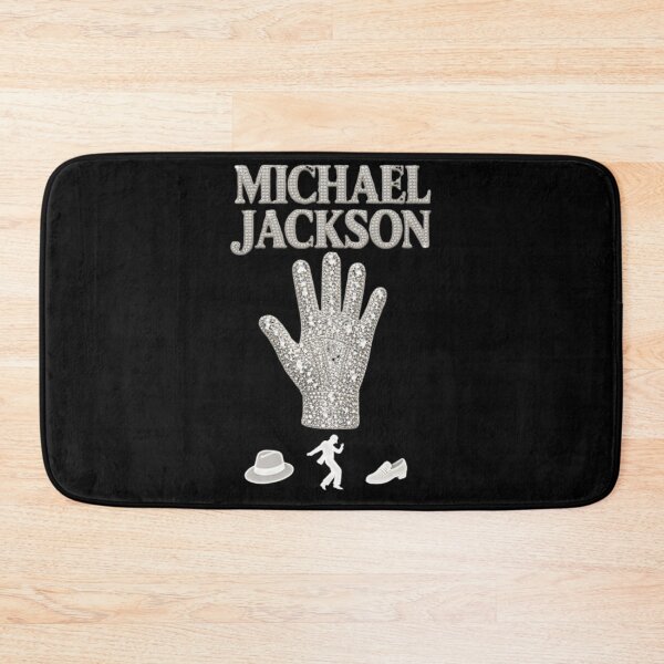 Item preview, Michael Jackson Sparkly Crystal Glove Hat Shoes Dance Silhouette Black Background designed and sold by QliumoPery.