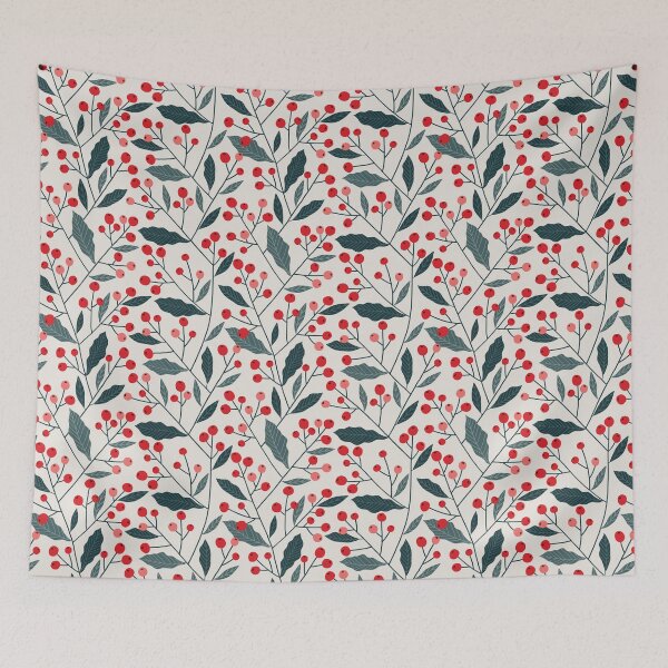 Item preview, Red Berries Winter Botanical Holiday Design designed and sold by verodika.