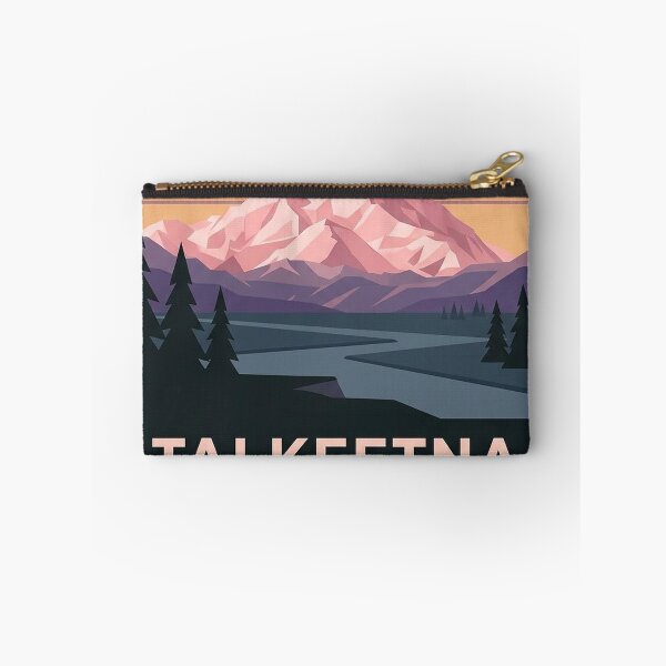 Item preview, Talkeetna Alaska Denali Alpenglow Geometric Hexagon Sticker designed and sold by DetourDgn.