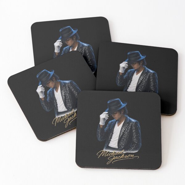 Item preview, Michael Jackson Realistic Sequin Jacket Hat White Glove Portrait Gold Signature designed and sold by QliumoPery.
