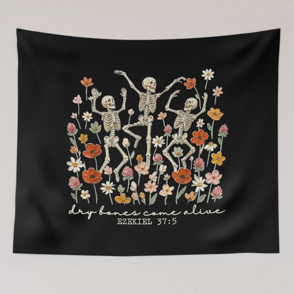 Item preview, Dancing Skeleton Dry Bones Come Alive Christian Halloween  designed and sold by Suzu Comena.