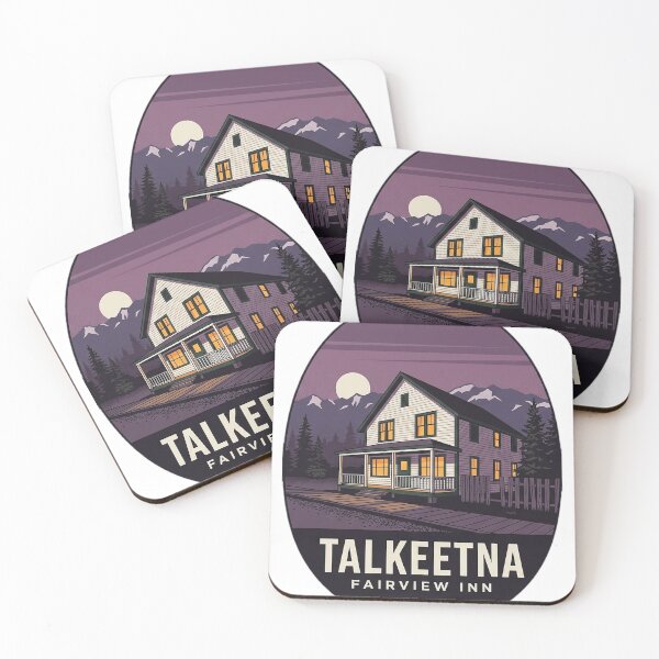 Item preview, Talkeetna Alaska Fairview Inn Vintage Oval Travel Badge designed and sold by DetourDgn.