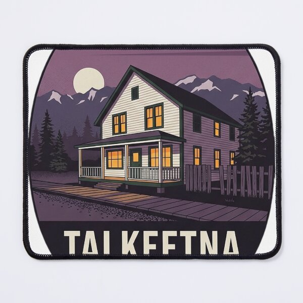 Item preview, Talkeetna Alaska Fairview Inn Vintage Oval Travel Badge designed and sold by DetourDgn.