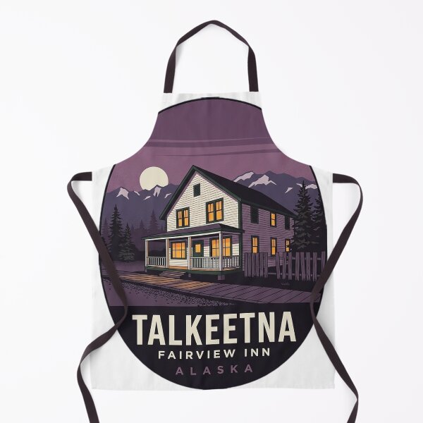 Item preview, Talkeetna Alaska Fairview Inn Vintage Oval Travel Badge designed and sold by DetourDgn.
