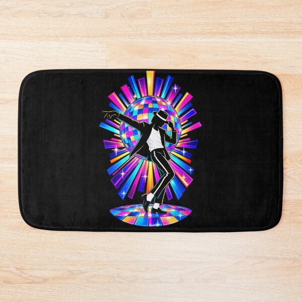 Item preview, Michael Jackson Neon Disco Ball Dance Pose Colorful Lights 80s Party designed and sold by QliumoPery.