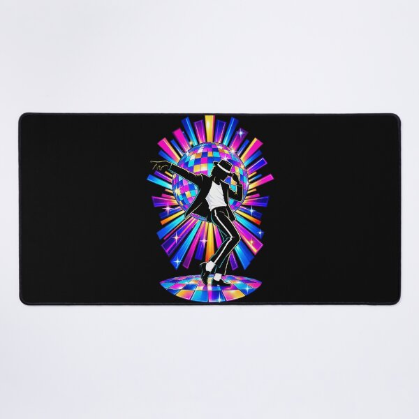 Item preview, Michael Jackson Neon Disco Ball Dance Pose Colorful Lights 80s Party designed and sold by QliumoPery.