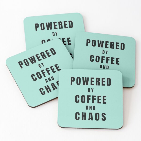 Item preview, Powered By Coffee & Chaos designed and sold by Lynn Williams.