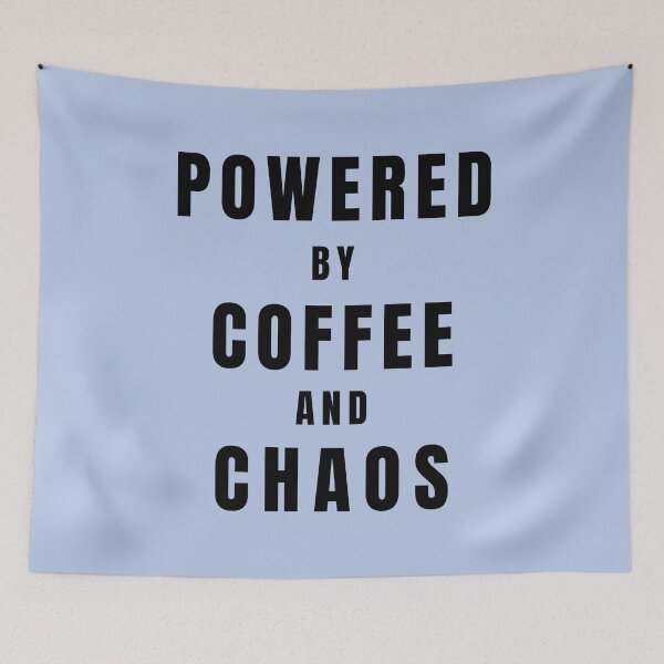 Item preview, Powered By Coffee & Chaos designed and sold by Lynn Williams.