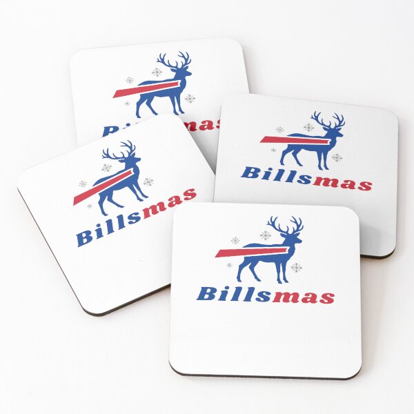 Item preview, Buffalo Bills Billsmas Reindeer Christmas Football Fan designed and sold by ViniBall.