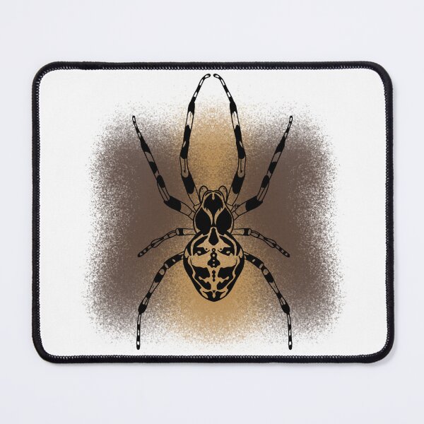 Item preview, Orb-Weaver Spider LIne-art (Yellow & Brown) designed and sold by Burnt_Pikachu.