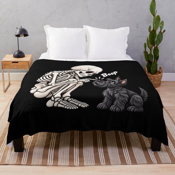 Item preview, Funny Skeleton Scottish Terrier Dog Boop Halloween Design Mom Dad designed and sold by rafaeltto.