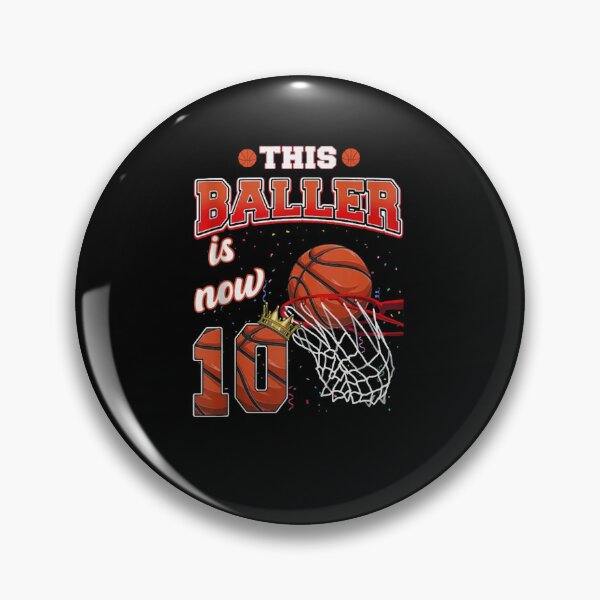 Item preview, This Baller Is Now 10 Kids Basketball Birthday designed and sold by RolfThomas.
