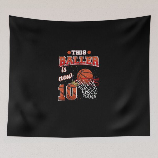 Item preview, This Baller Is Now 10 Kids Basketball Birthday designed and sold by RolfThomas.