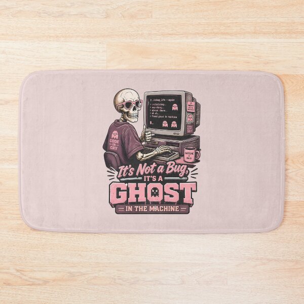 Item preview, Ghost in the Machine – Funny Halloween Skeleton Programmer designed and sold by Art-Arcade6.