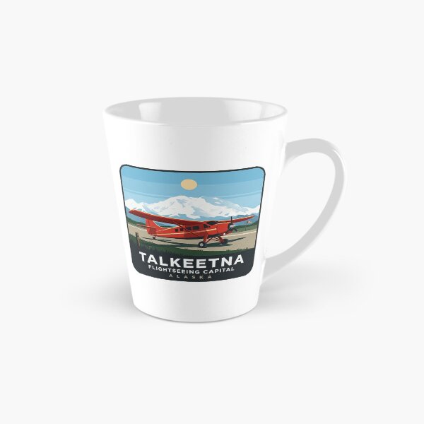 Item preview, Talkeetna Alaska Bush Plane Flightseeing Retro Badge Sticker designed and sold by DetourDgn.