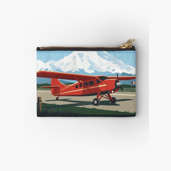 Item preview, Talkeetna Alaska Bush Plane Flightseeing Retro Badge Sticker designed and sold by DetourDgn.