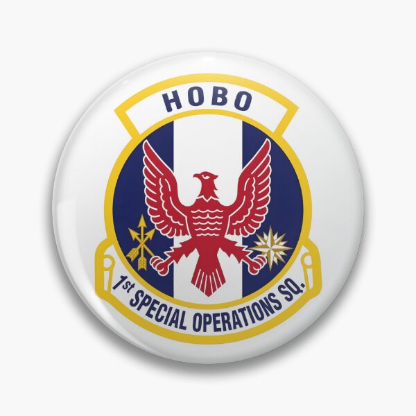 Item preview, USAF 1st Special Operations Squadron Hobo Patch designed and sold by CharlieDesings.