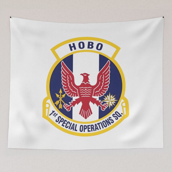 Item preview, USAF 1st Special Operations Squadron Hobo Patch designed and sold by CharlieDesings.