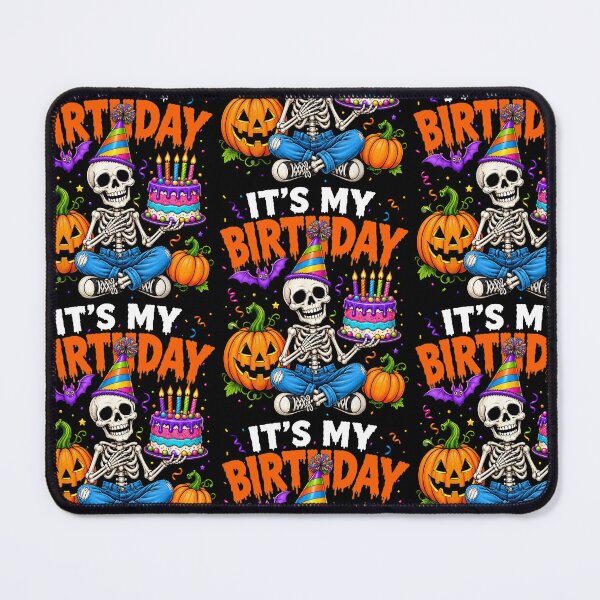Item preview, It's My Birthday Skeleton Halloween Party Celebration designed and sold by RDGNR.