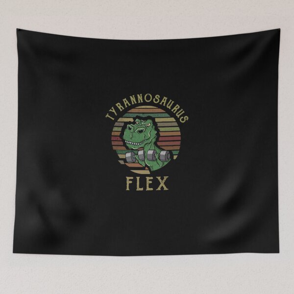 Item preview, Tyrannosaurus Flex Funny Workout Gym Dinosaur Art designed and sold by RolfThomas.