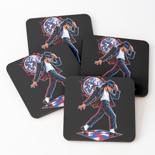 Item preview, Michael Jackson Red White Blue Disco Ball Dance Pose Patriotic Pop Star designed and sold by QliumoPery.