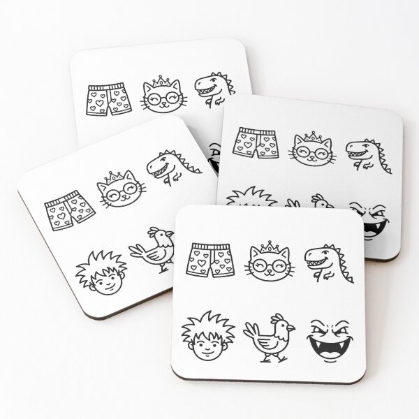 Item preview, Dungeon Crawler Carl Sticker Pack Princess Donut Mongo Samantha Heart Boxers Minimalist Icons    designed and sold by raedattia.