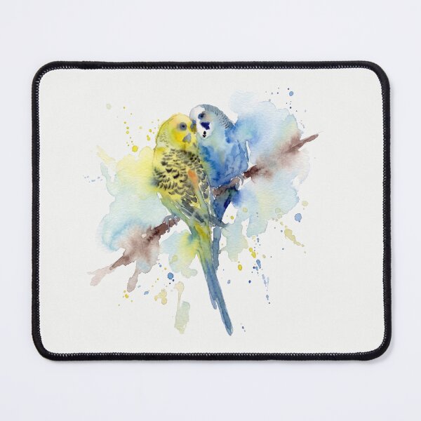 Item preview, Budgie Pair, Yellow and Blue designed and sold by caracatita75.