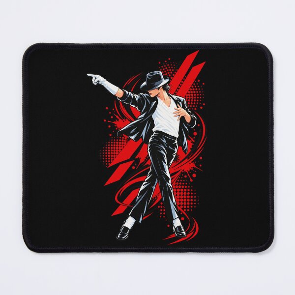 Item preview, Michael Jackson Red Splash Pointing Dance Pose Dynamic Comic Style King of Pop designed and sold by QliumoPery.