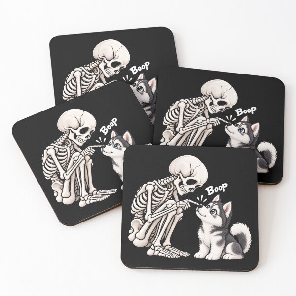 Item preview, Funny Skeleton Siberian Husky Dog Boop Halloween Design Mom Dad designed and sold by rafaeltto.