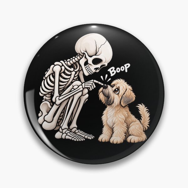 Item preview, Funny Skeleton Soft Coated Wheaten Terrier Dog Boop Halloween Design Mom Dad designed and sold by rafaeltto.