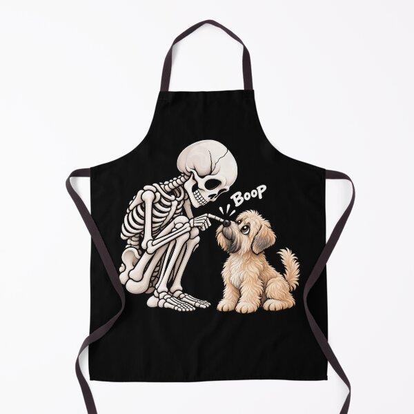Item preview, Funny Skeleton Soft Coated Wheaten Terrier Dog Boop Halloween Design Mom Dad designed and sold by rafaeltto.